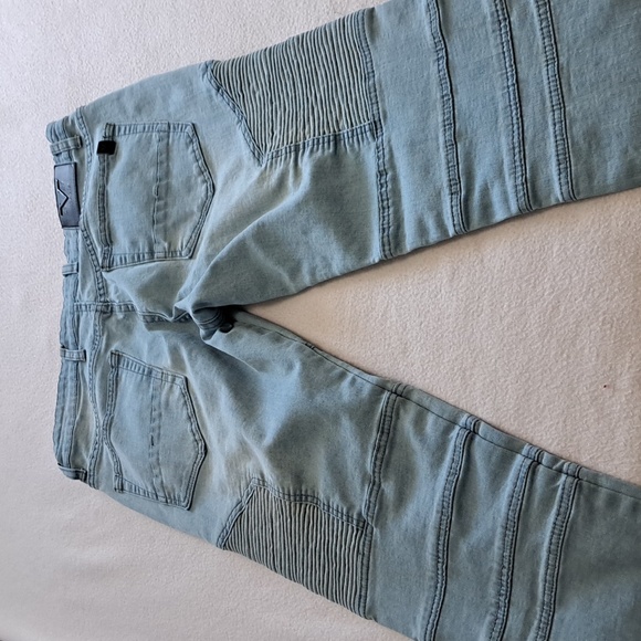 V19-69 Italia distressed denim jeans 34 straight leg - Picture 5 of 6